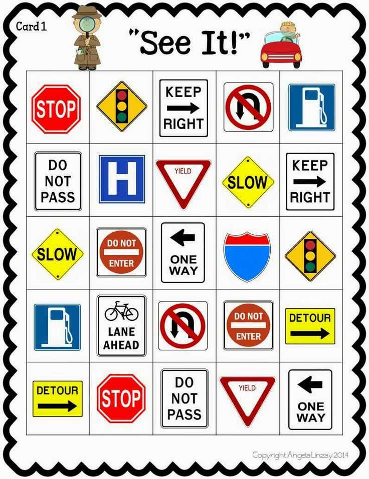 Safety Signs Worksheets Along with Printable Traffic Signs for Play Doh towns Play and Learning