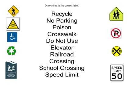Safety Signs Worksheets as Well as 11 Best Smartboard Life Skill Activities Images On Pinterest