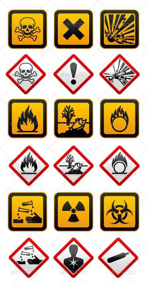 Safety Symbols Worksheet or New and Old Hazard Symbols