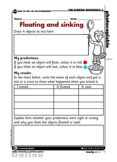 Science Project Worksheet Along with 16 Best Sink and Float Images On Pinterest