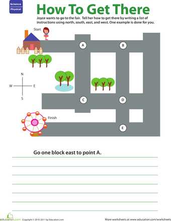 Science Skills Worksheet together with Getting there Practice Giving Directions