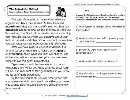 Scientific Method Practice Worksheet with Scientific Method Worksheet 4th Grade Worksheets for All