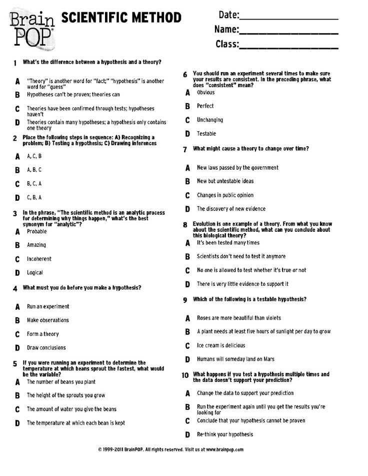 Scientific Method Worksheet Answer Key or Scientific Method Worksheet 4th Grade the Best Worksheets Image
