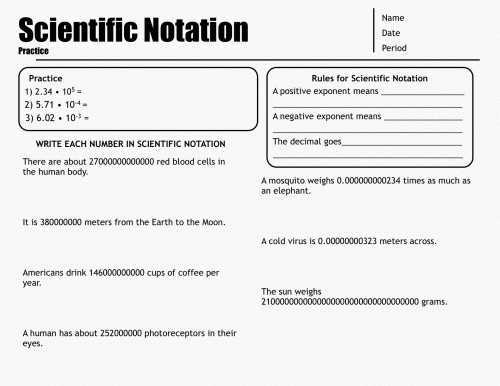 Scientific Notation Practice Worksheet or 21 New Scientific Notation Worksheet Answer Key