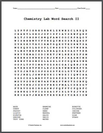 Search for Matter Vocabulary Review Worksheet Answers with Earth Science Word Search Puzzle Student Handouts