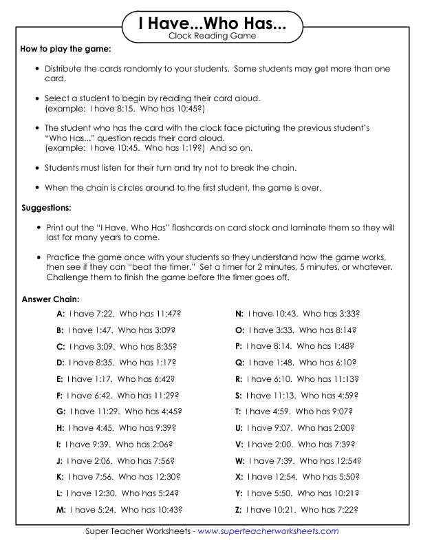 Section 1 3 Weekly Time Card Worksheet Answers Also 124 Free Telling Time Worksheets and Activities