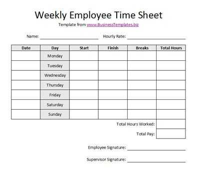 Section 1 3 Weekly Time Card Worksheet Answers with Free Printable Timesheet Templates