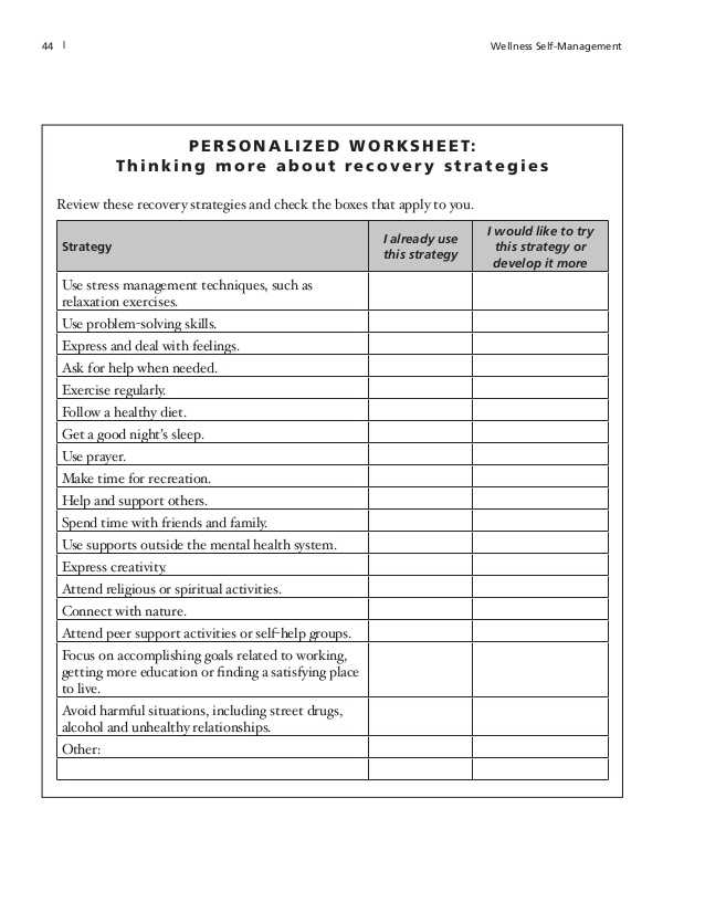 Self Care Worksheets for Adults and Wsm English Workbook