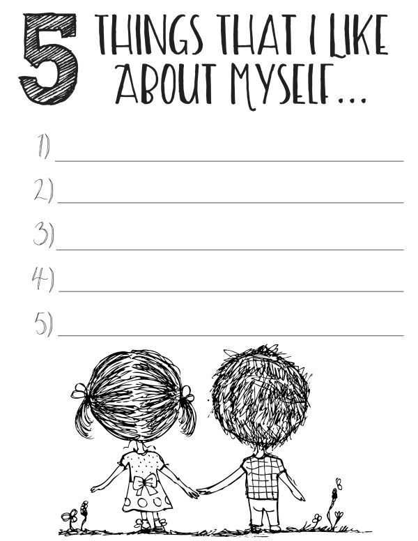 Self Esteem Worksheets for Adults Pdf with Free Printable Self Esteem Worksheets