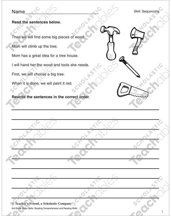 Sequencing the Steps Of Labor Worksheet Answers Along with Sequencing Grade 4 Collection