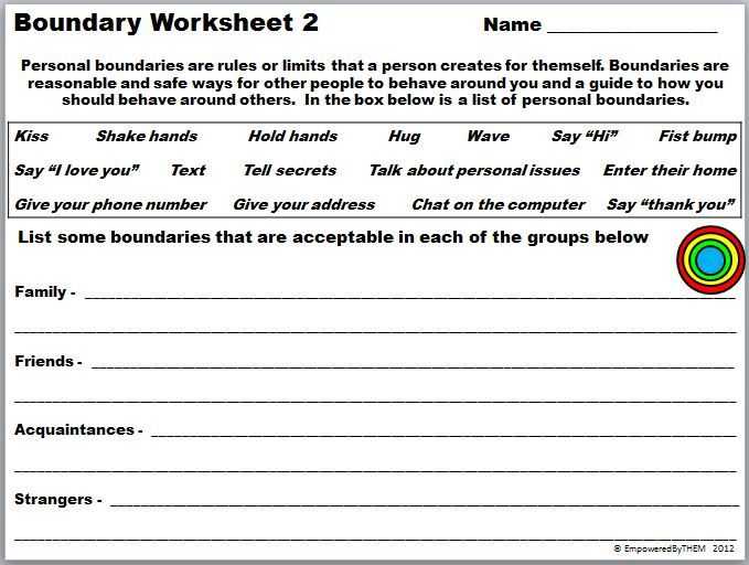 Setting Boundaries In Recovery Worksheets or 149 Best Codependency Images On Pinterest