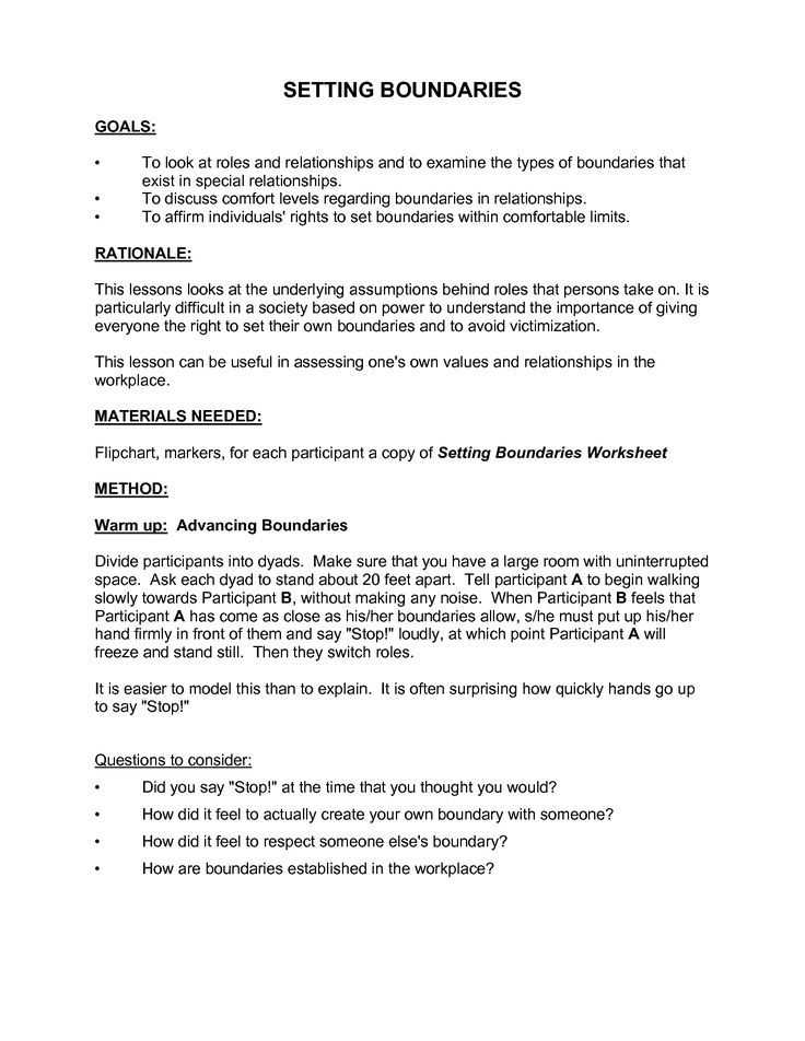 Setting Boundaries In Recovery Worksheets or Image Result for Healthy Boundaries Worksheet therapy