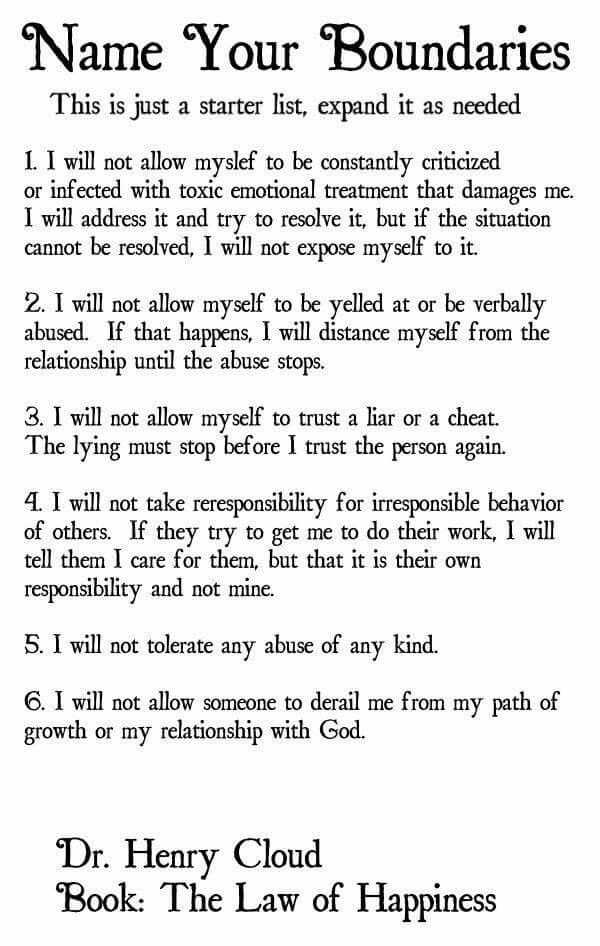 Setting Healthy Boundaries In Recovery Worksheets Along with Boundaries Narcissist sociopath Pinterest