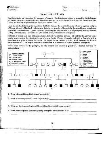 Sex Linked Traits Worksheet as Well as Lovely Linked Traits Worksheet Unique Recessive Dominant and