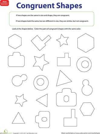 Similar and Congruent Figures Worksheet Along with 9 Best Geometry Worksheets Images On Pinterest