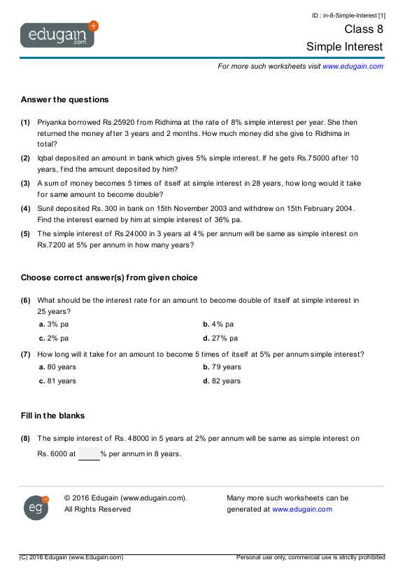 Simple and Compound Interest Worksheet as Well as Inspirational Simple Interest Worksheet Awesome Simple and Pound