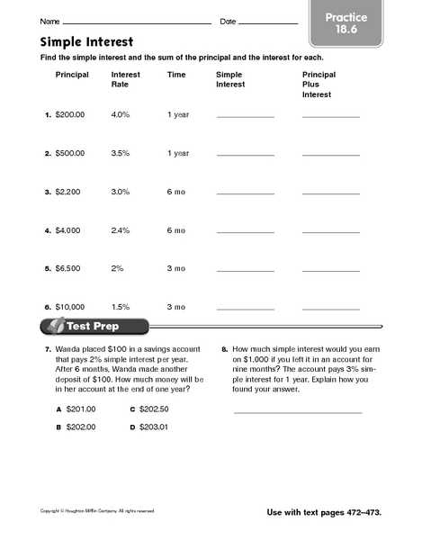 Simple Interest Worksheet or Worksheets 50 Fresh Simple Interest Worksheet Full Hd Wallpaper