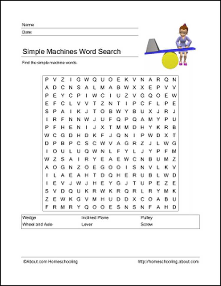 Simple Machines Worksheet Answers and Learn About Simple Machines with these Free Printables