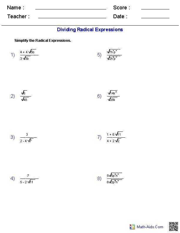 Simplifying Radical Equations Worksheet as Well as 7 Best Math Images On Pinterest