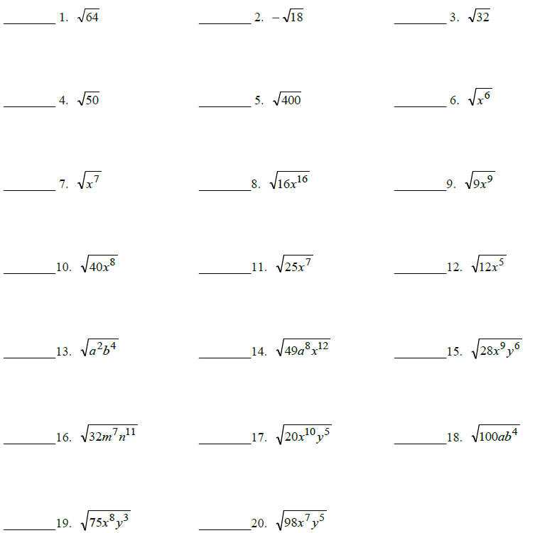 Simplifying Radical Equations Worksheet together with Worksheets 44 Lovely Simplifying Radical Expressions Worksheet High