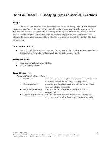 Six Types Of Chemical Reaction Worksheet together with 18 New Six Types Chemical Reaction Worksheet
