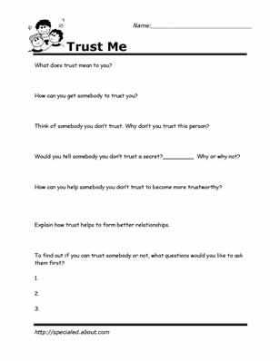 Social Skills Worksheets together with Printable Worksheets for Kids to Help Build their social Skills
