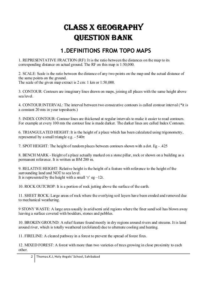 Soil formation Worksheet with Class X Geography Question Bank 2 638 Cb=