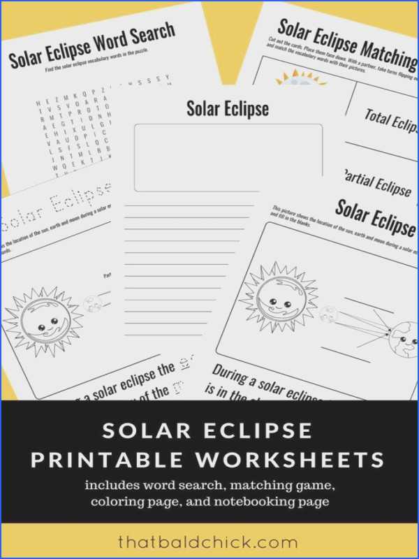 Solar and Lunar Eclipses Worksheet with Eclipse Worksheet