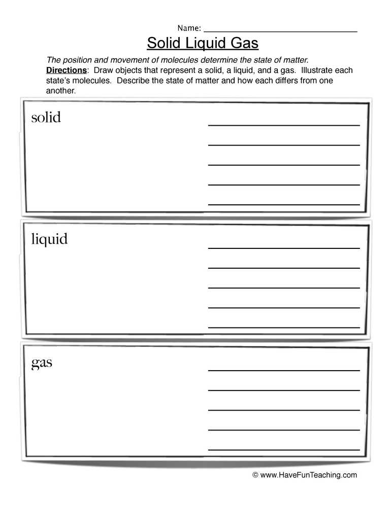 Solid Liquid Gas Worksheet or Science Worksheets Page 22 Of 26