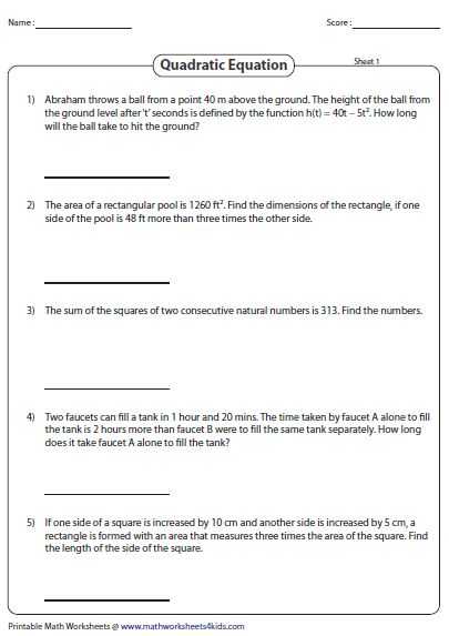 Solving Equations Worksheets with 13 Best Quadratic Equation and Function Images On Pinterest