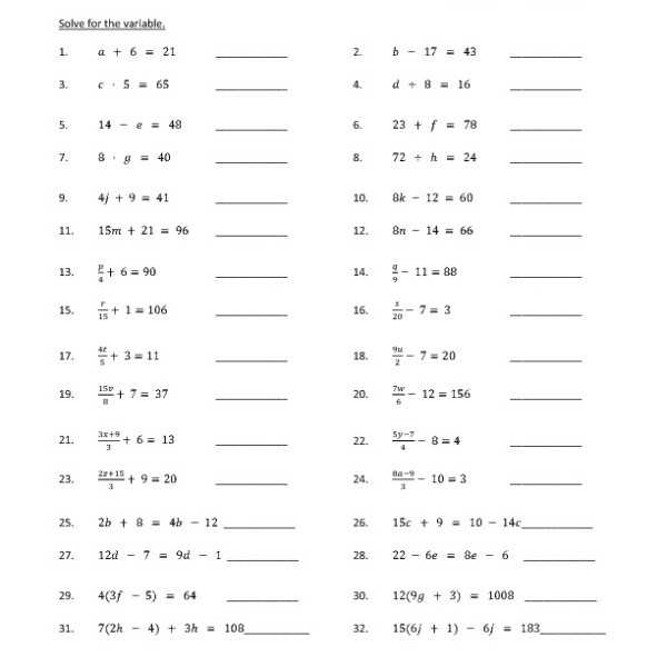 Solving One Step Equations Worksheet or 24 Beautiful E Step Equations Worksheet
