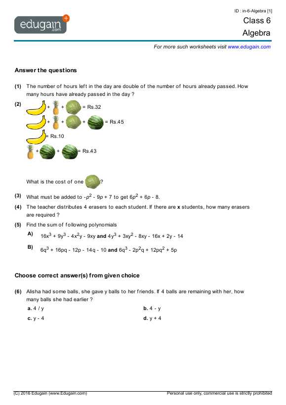 Solving Problems Algebraically Worksheet Answers or Remarkable Algebra Word Problems Year 6 Pdf for Your Grade 6 Math