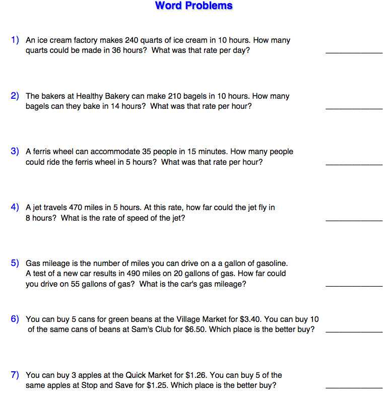 Solving Proportions Word Problems Worksheet with Algebra Word Problems Worksheet