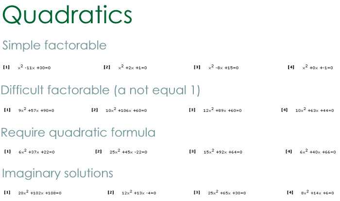 Solving Quadratic Equations Worksheet All Methods together with Quadratic Worksheet Generator Kidz Activities