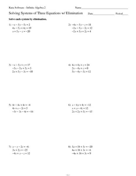 Solving Systems by Elimination Worksheet or Worksheets Wallpapers 44 Best solving Systems Equations by