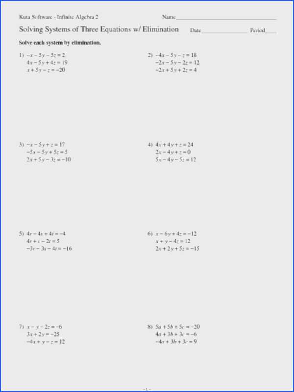 Solving Systems by Substitution Worksheet as Well as solving Systems Equations Worksheet