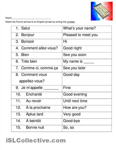 Spanish Worksheets for Beginners Pdf as Well as French Greetings Worksheet Google Search