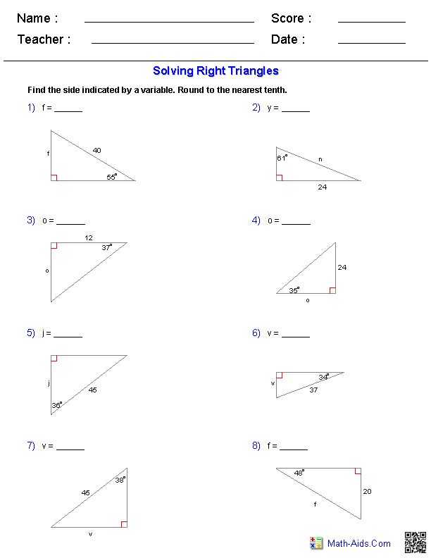 Special Right Triangles Worksheet Pdf or 82 Best Trigonometry Images On Pinterest