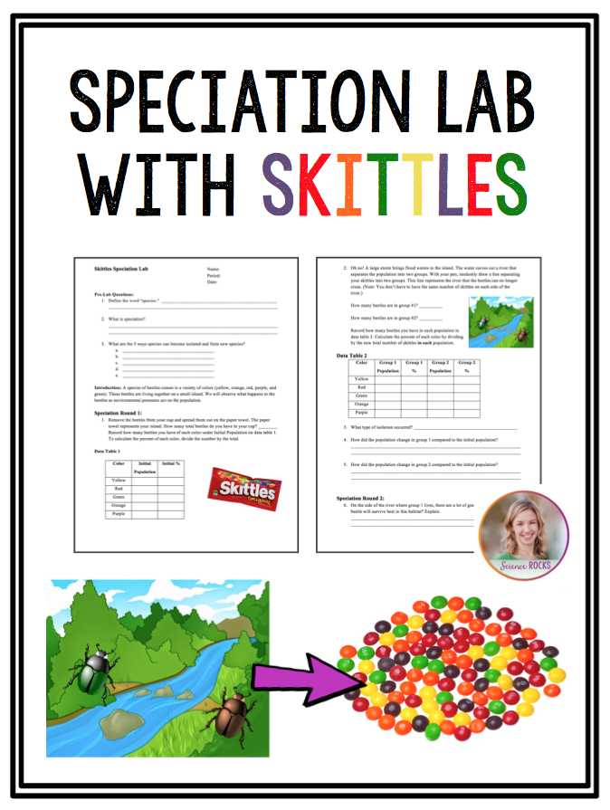 Speciation Worksheet Answers as Well as Speciation Lab