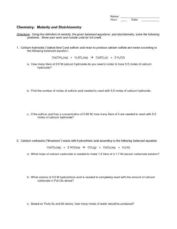 Specific Heat Problems Worksheet Answers with solubility Curve Practice Problems Worksheet Fresh Molarity Practice