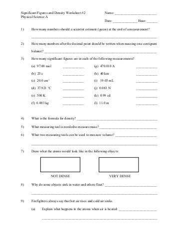 Specific Heat Worksheet Answer Key with 21 New Stock Density Worksheet 1 Answer Key