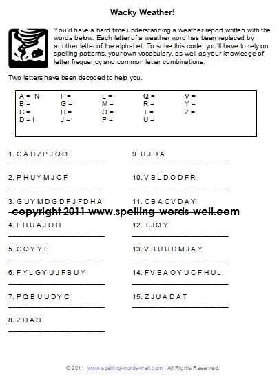 Spelling Worksheets for Grade 5 Along with 7th Grade Worksheets for Spelling & Vocabulary Practice