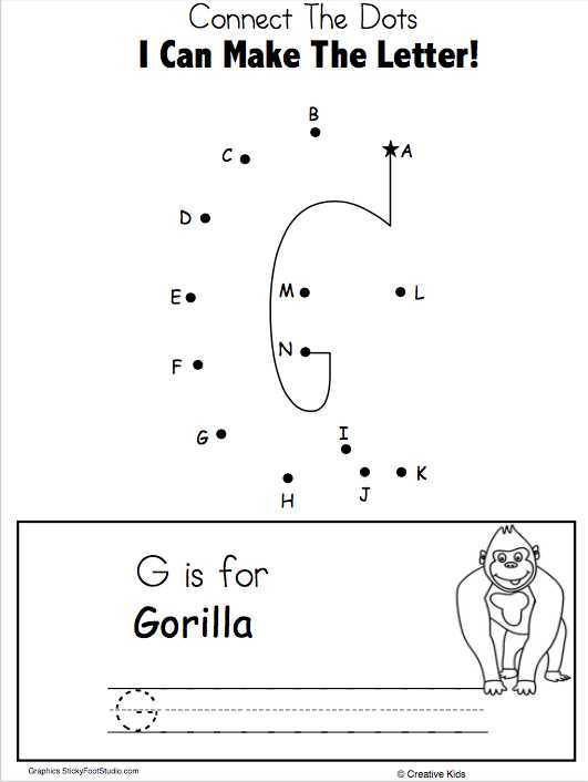 St 50 Worksheet together with Free Worksheet Letter G Writing Dot to Dot