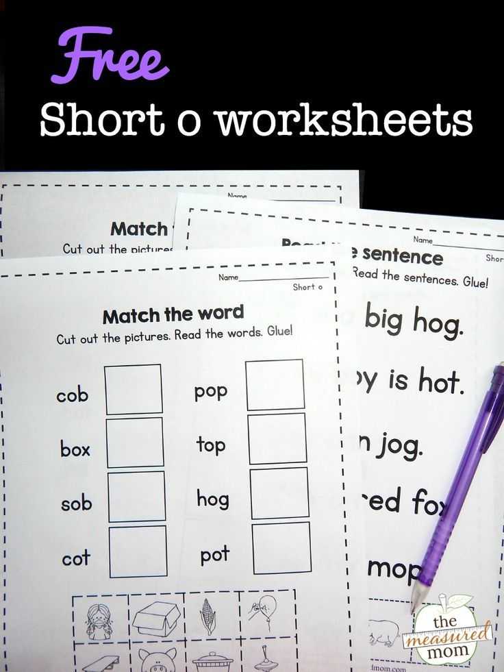 St 50 Worksheet with Free Short O Worksheets