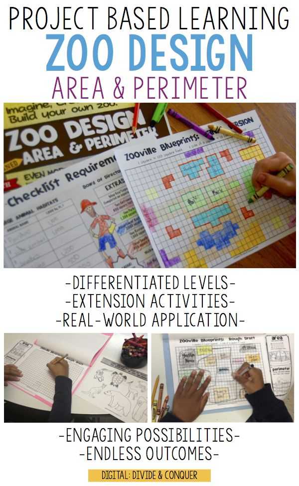 Stained Glass Blueprints Math Worksheet as Well as Project Based Learning Zoo Design with area and Perimeter Pbl