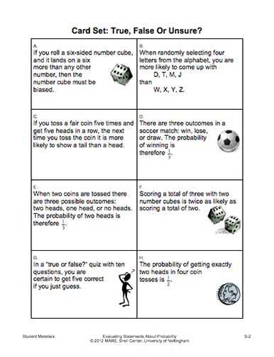 Statistics and Probability Worksheets and 38 Best Probability Images On Pinterest