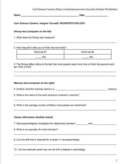 Stem Careers Worksheet 1 Answers Along with Cool Worksheets Kidz Activities