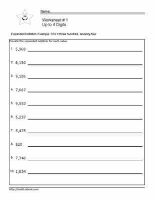 Stem Careers Worksheet 1 Answers and Expanded Notation to 4 Digits