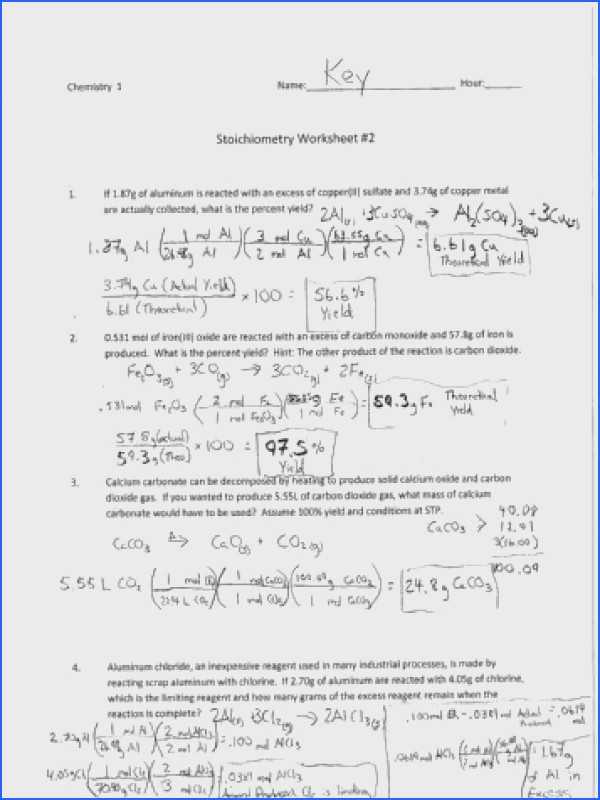 Stoichiometry Practice Worksheet Along with Inspirational Limiting Reagent Worksheet Unique Chemical Equations