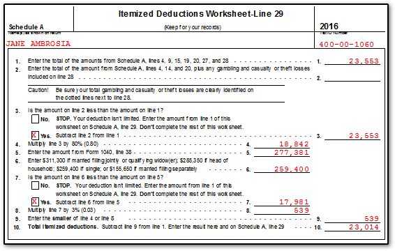 Student Loan Interest Deduction Worksheet 2016 with Worksheets 41 Awesome Itemized Deductions Worksheet High Definition
